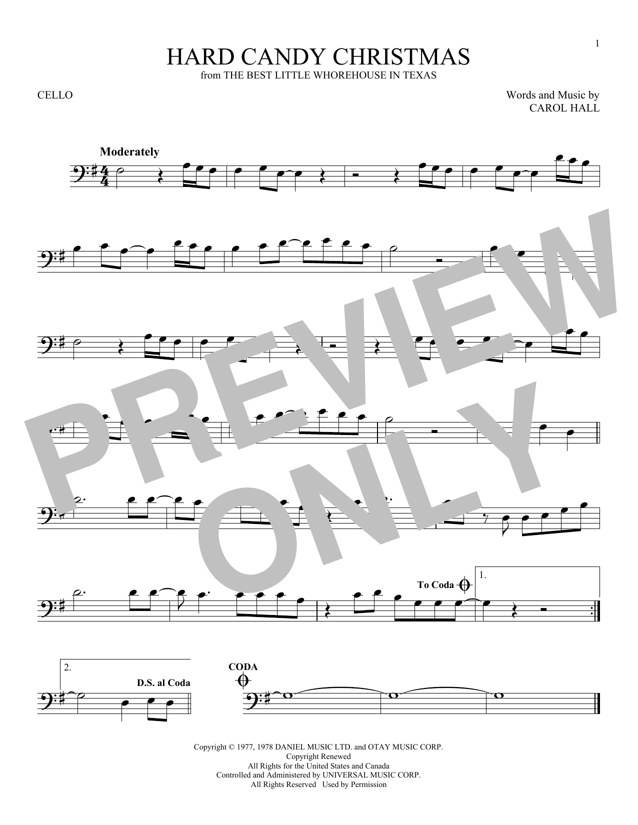 Download Dolly Parton Hard Candy Christmas Sheet Music