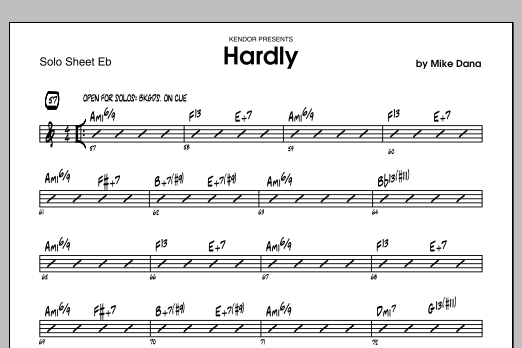 Download Dana Hardly - Solo Sheet Sheet Music