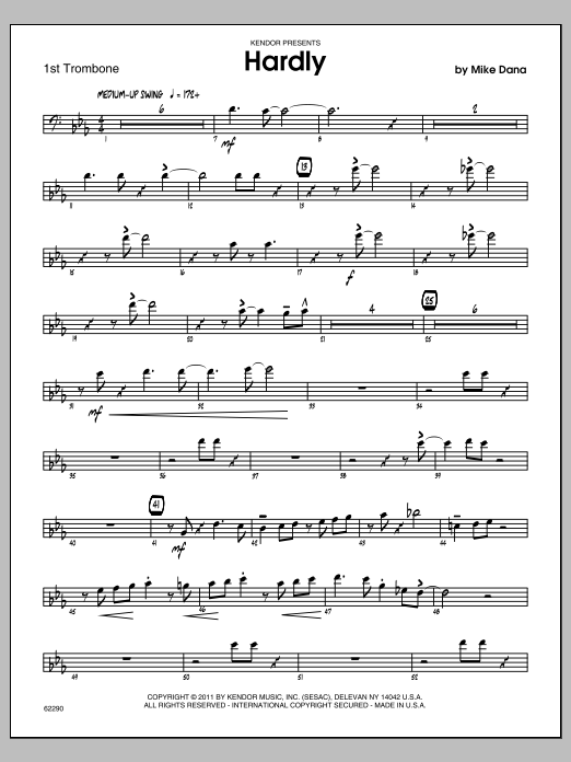 Download Dana Hardly - Trombone 1 Sheet Music