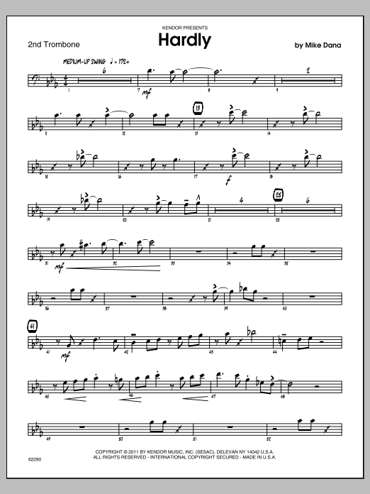 Download Dana Hardly - Trombone 2 Sheet Music