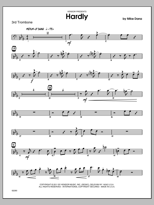 Download Dana Hardly - Trombone 3 Sheet Music