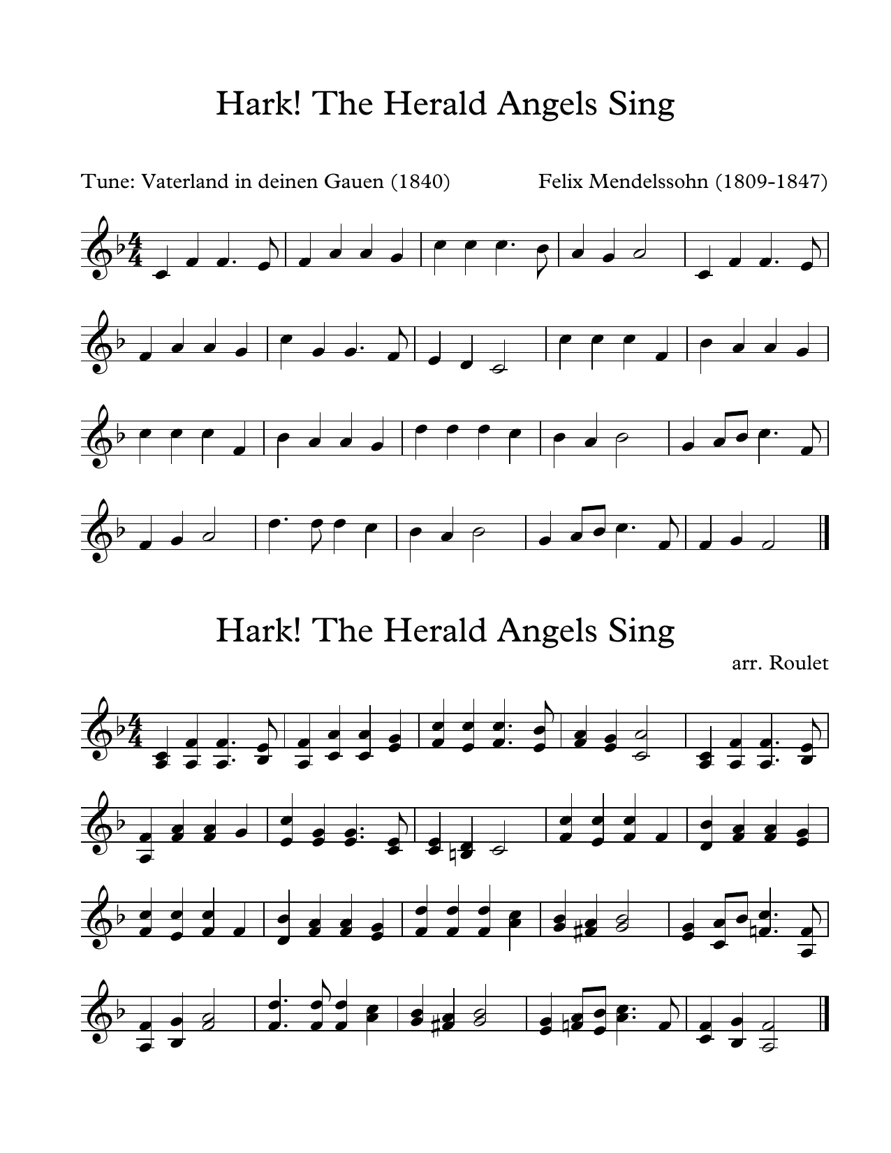 Download Felix Mendelssohn Hark The Harold Angels Sing (arr. Patri Sheet Music
