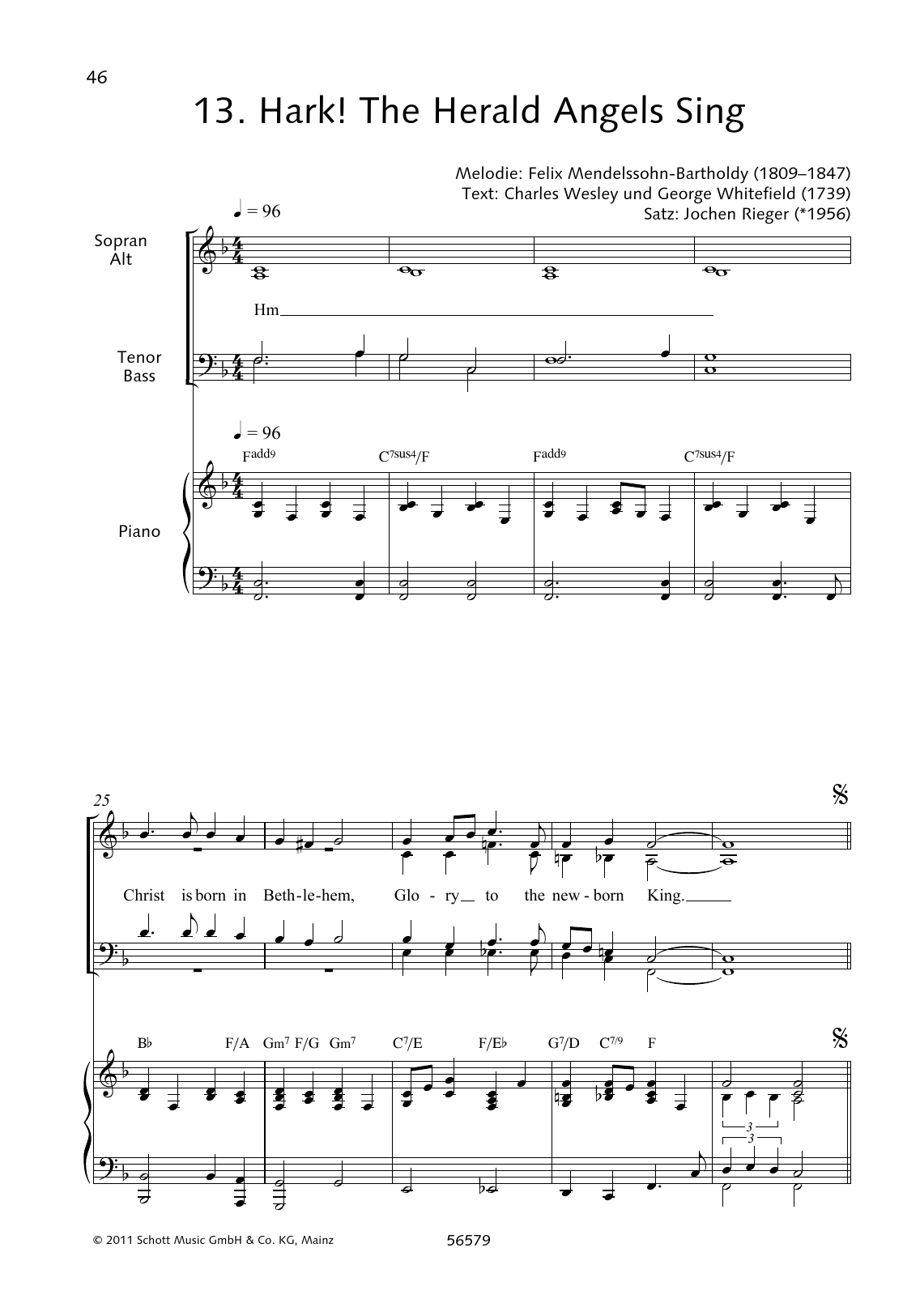 Download Felix Mendelssohn Bartholdy Hark! The Herald Angels Sing Sheet Music