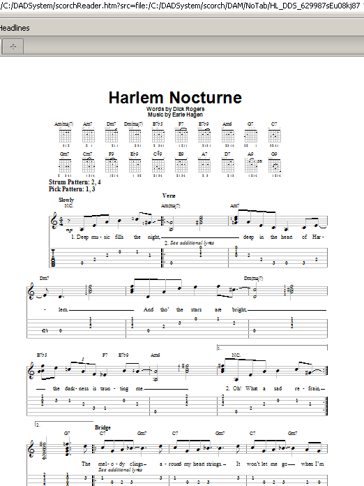 Download Dick Rogers Harlem Nocturne Sheet Music