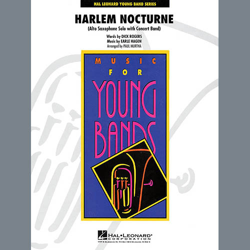 Download or print Paul Murtha Harlem Nocturne (Alto Sax Solo with Band) - Conductor Score (Full Score) Sheet Music Printable PDF 10-page score for Jazz / arranged Concert Band SKU: 291315.