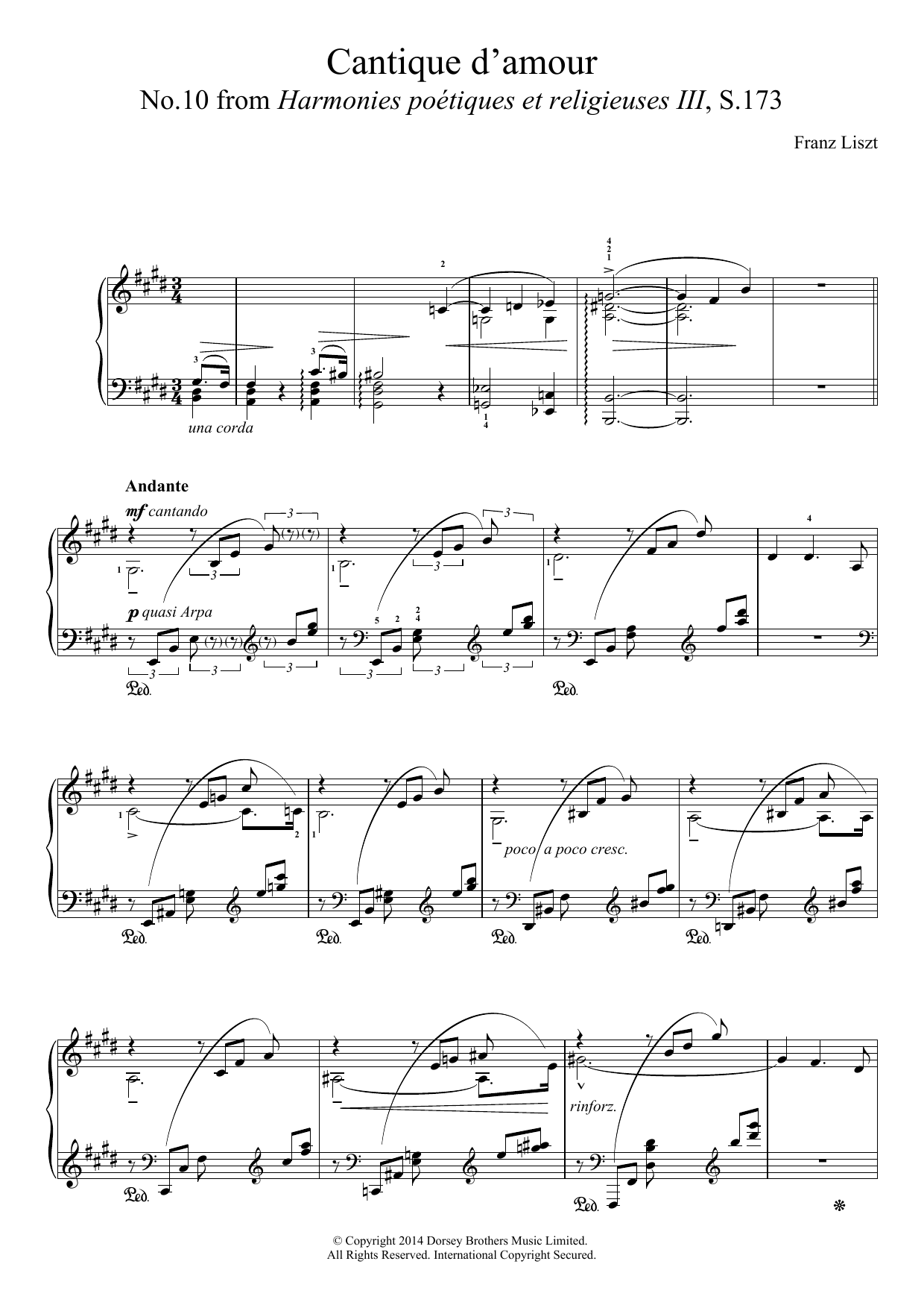 Download Franz Liszt Harmonies Poétiques Et Réligieuses Fo Sheet Music