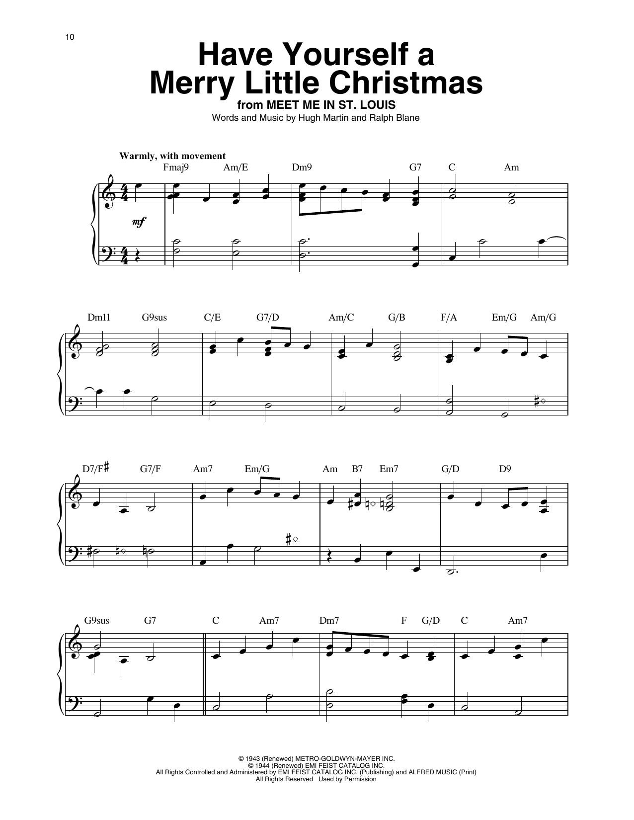 Hugh Martin Have Yourself A Merry Little Christmas (arr. Maeve Gilchrist) sheet music notes printable PDF score