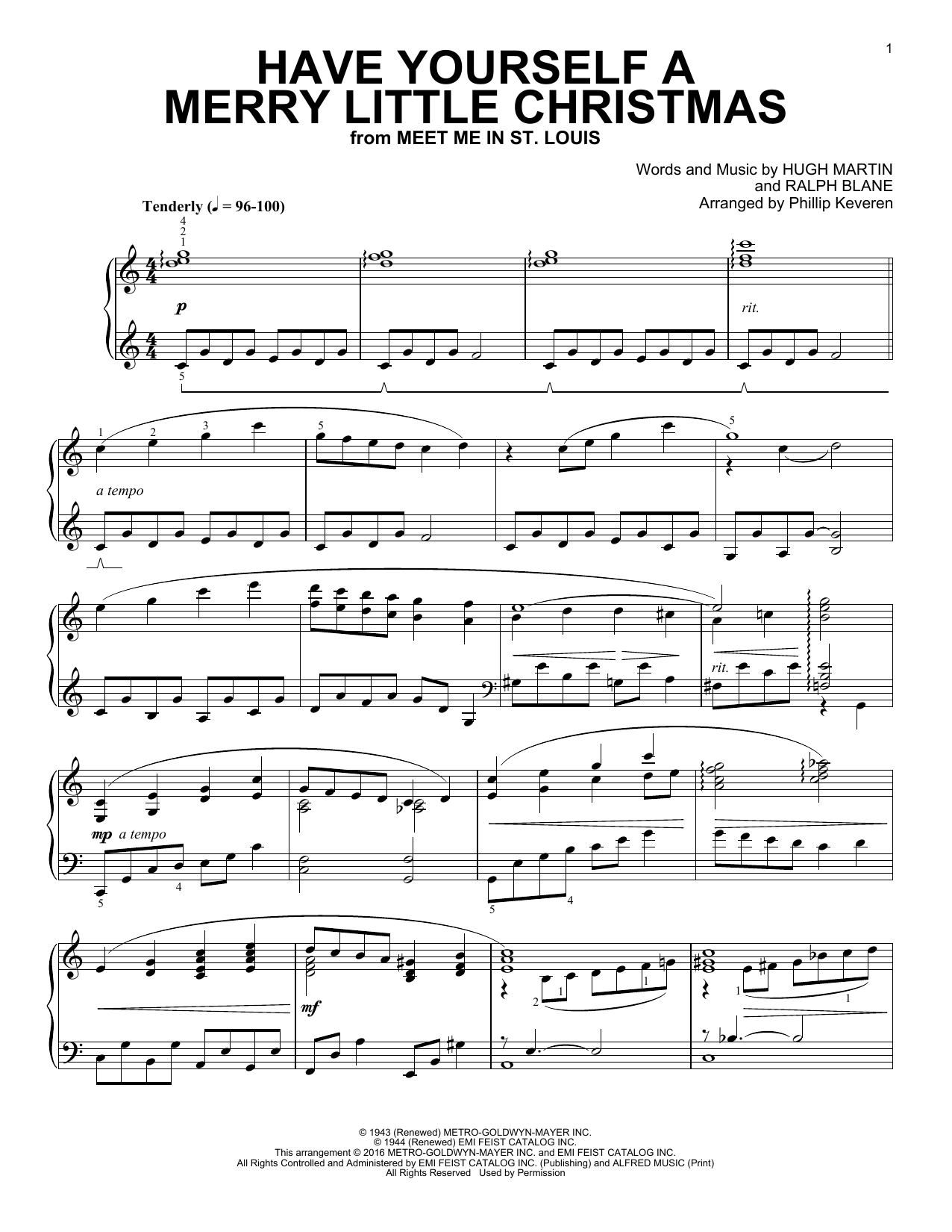 Download Phillip Keveren Have Yourself A Merry Little Christmas Sheet Music