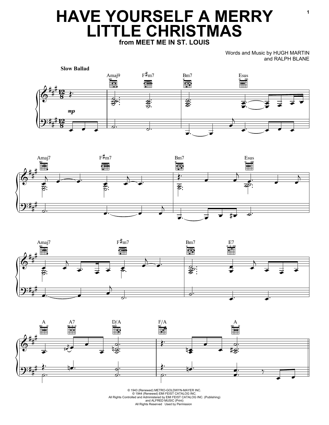 Download Eric Clapton Have Yourself A Merry Little Christmas Sheet Music