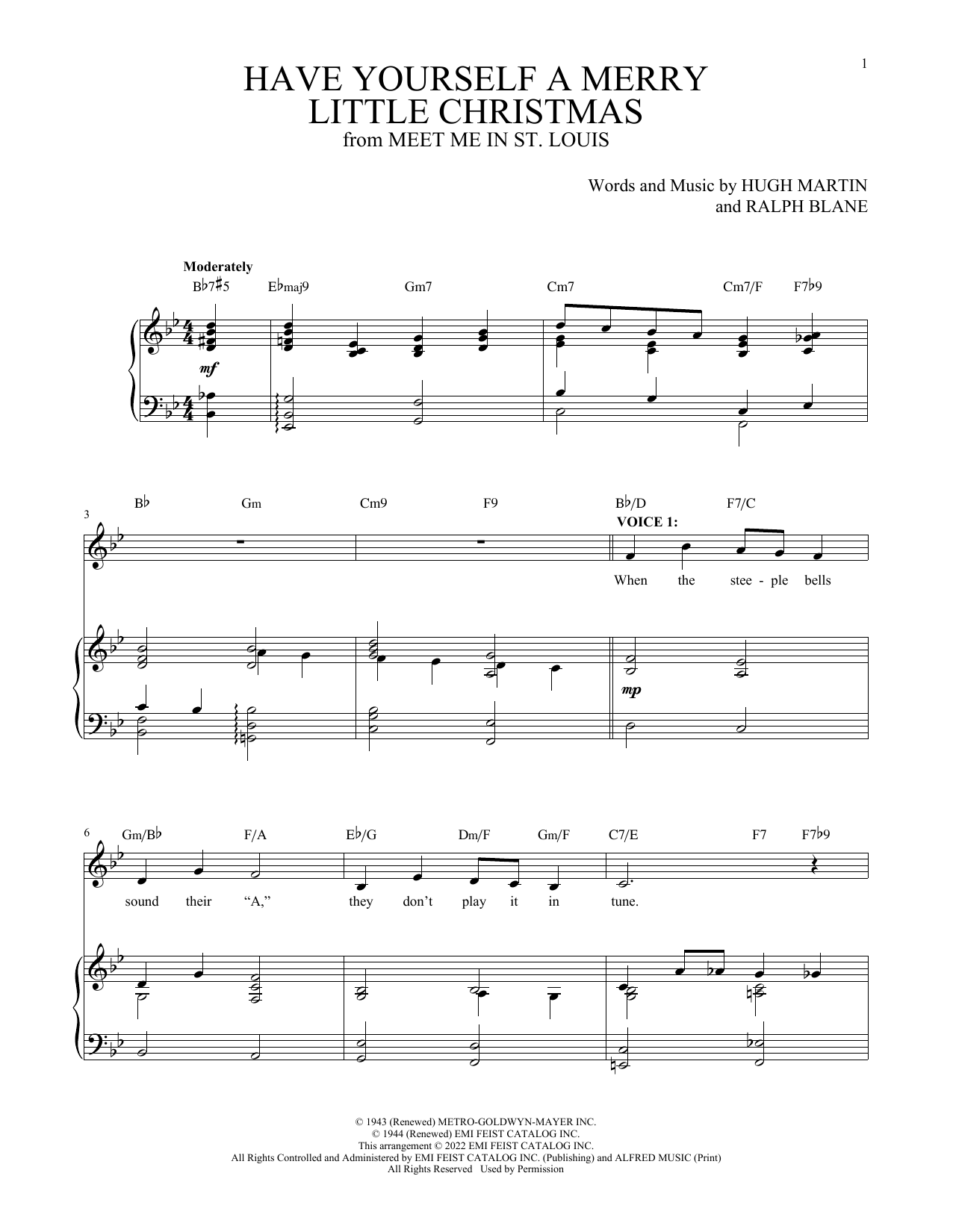 Download Frank Sinatra Have Yourself A Merry Little Christmas Sheet Music