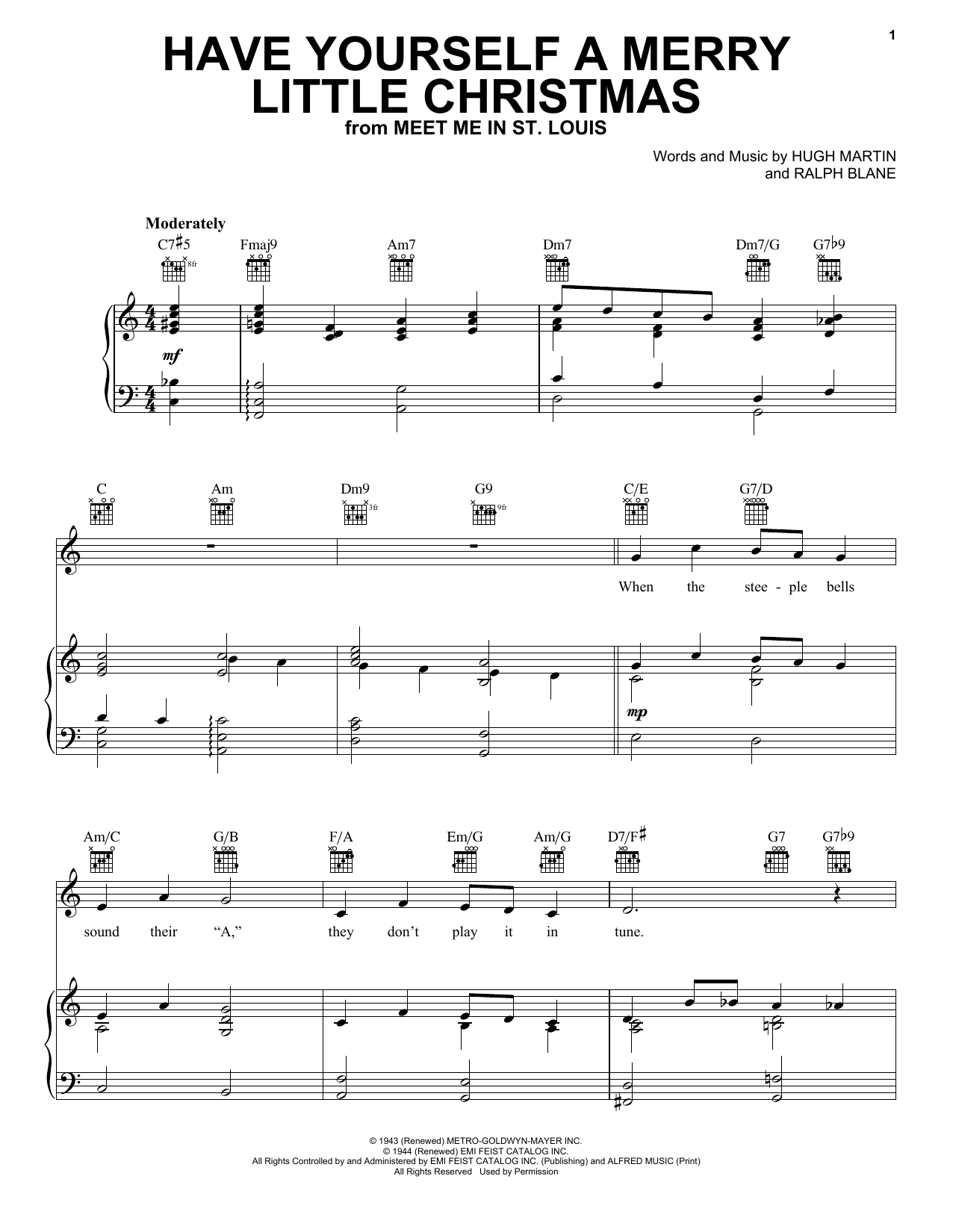 Download Frank Sinatra Have Yourself A Merry Little Christmas Sheet Music
