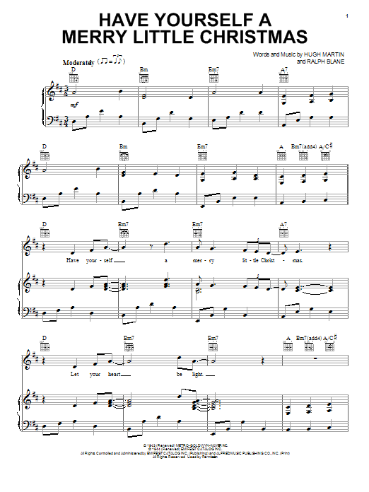 Download Lady Antebellum Have Yourself A Merry Little Christmas Sheet Music