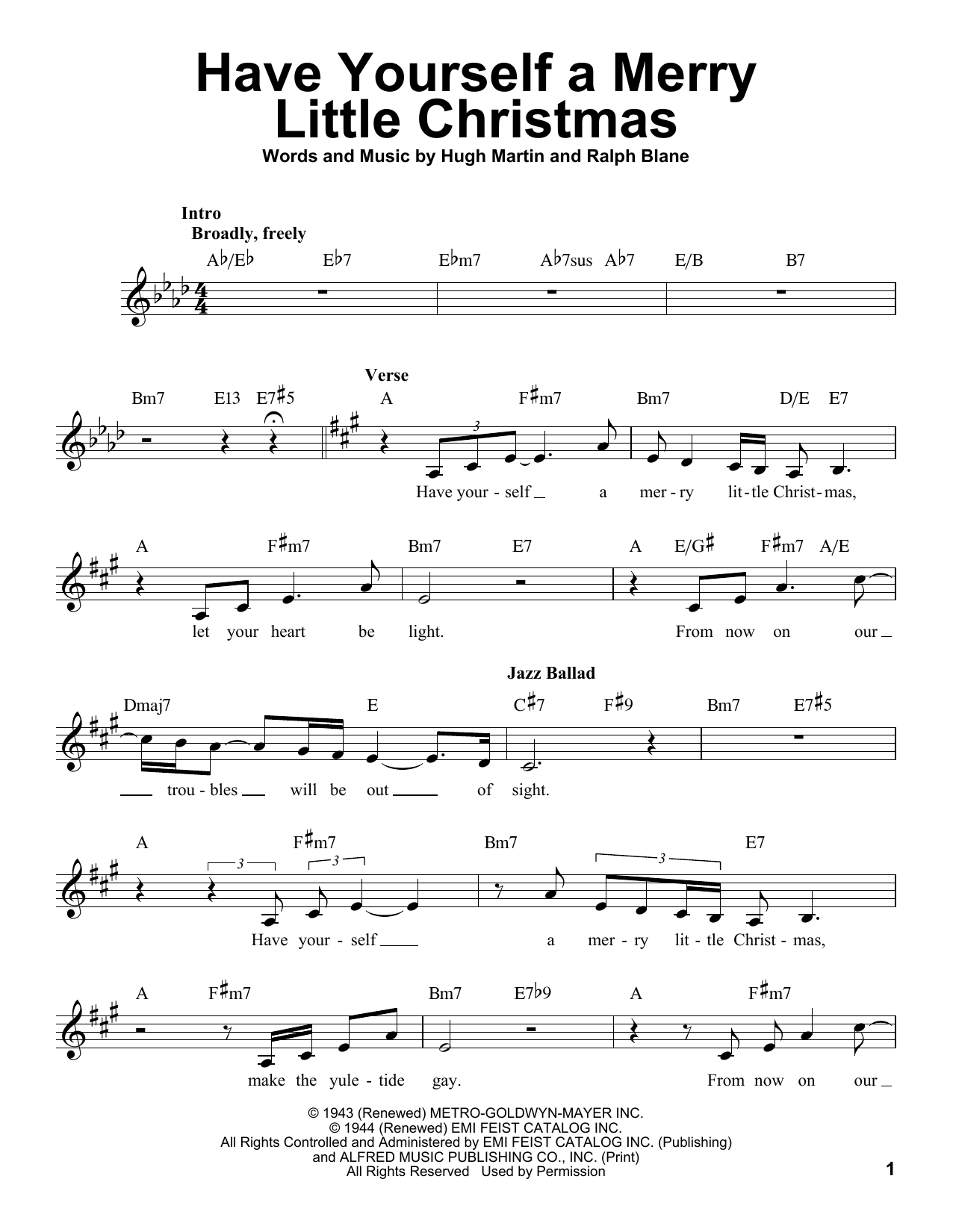 Download Michael Bublé Have Yourself A Merry Little Christmas Sheet Music