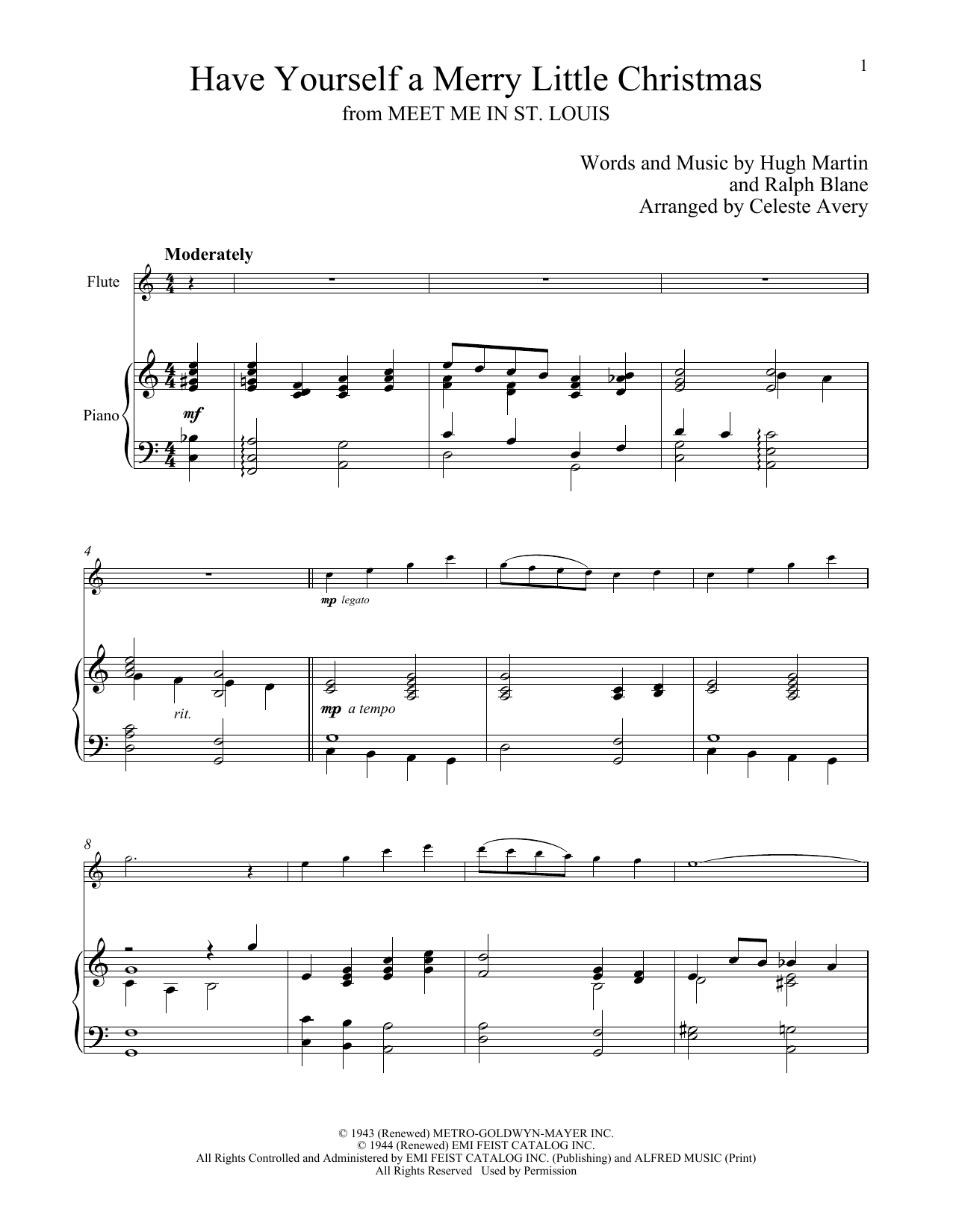 Download Ralph Blane Have Yourself A Merry Little Christmas Sheet Music