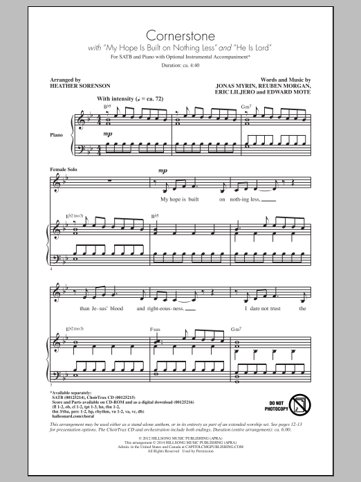 Download Heather Sorenson He Is Lord Sheet Music