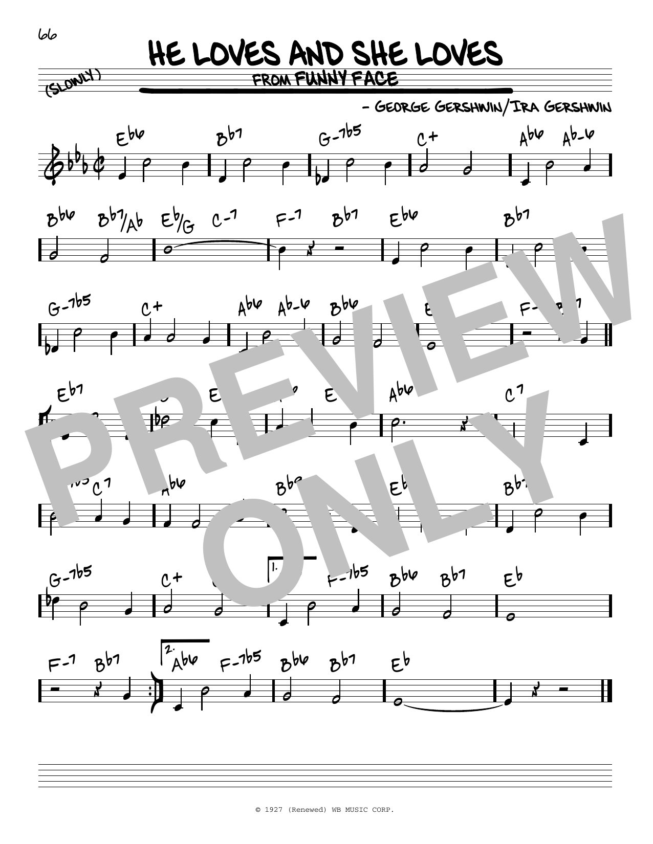 Download George Gershwin He Loves And She Loves Sheet Music