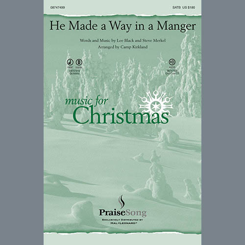 Download Camp Kirkland He Made A Way In A Manger - F Horn 1,2 Sheet Music and Printable PDF Score for Choir Instrumental Pak