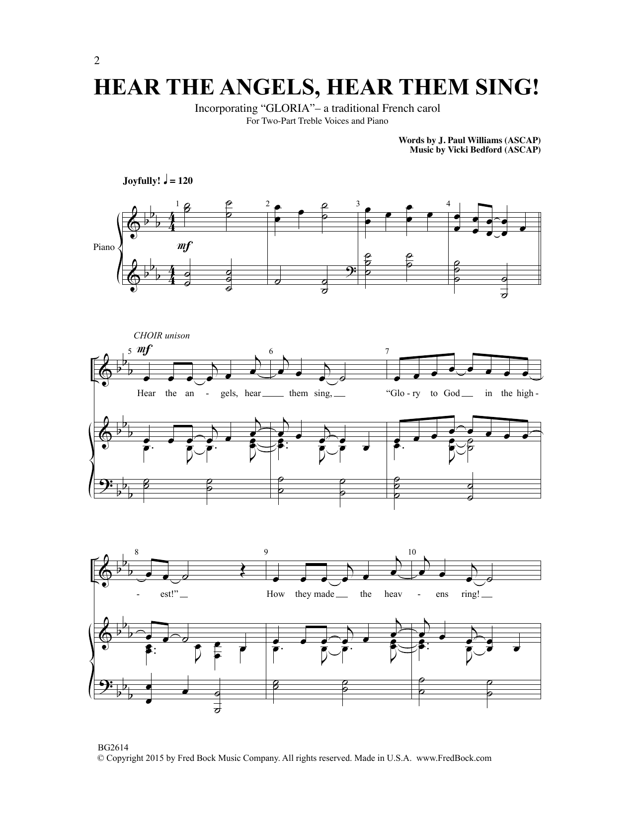 Download Vicki Bedford Hear The Angels, Hear Them Sing Sheet Music