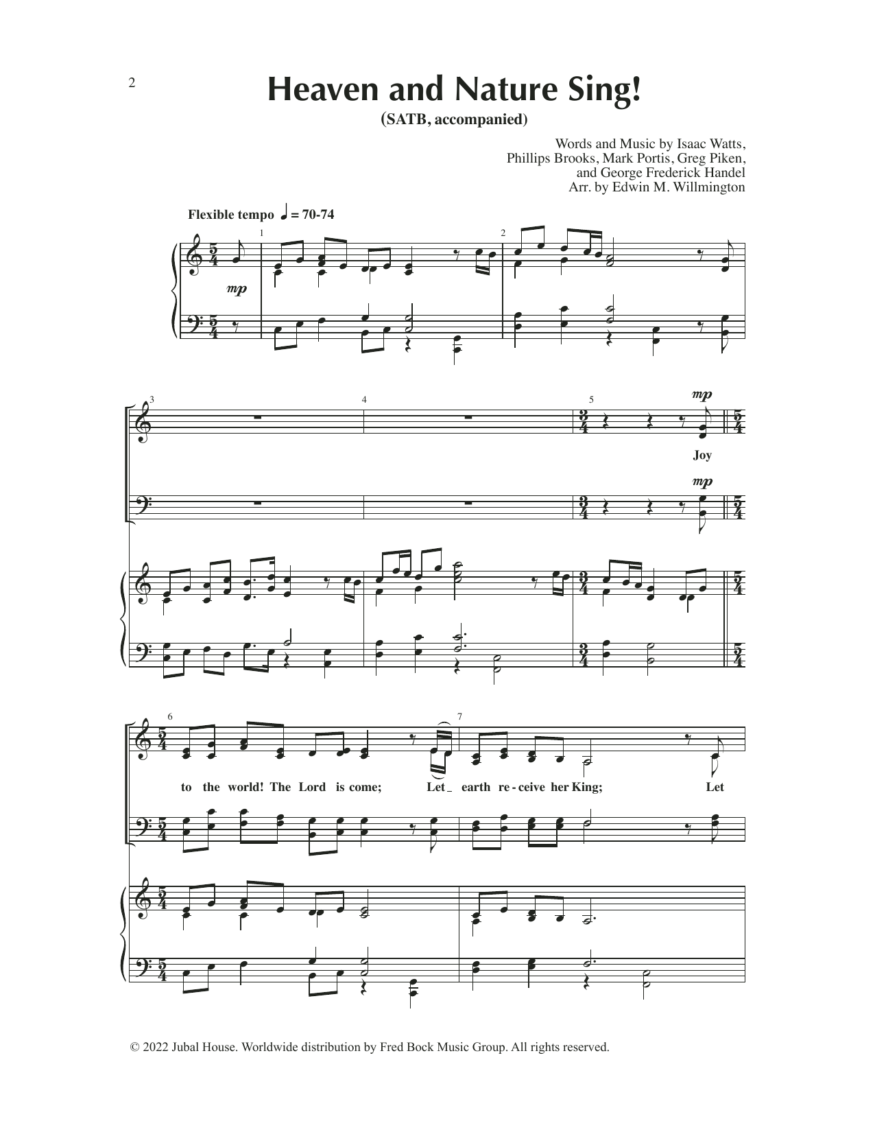 Download Edwin M. Willmington Heaven and Nature Sing! Sheet Music