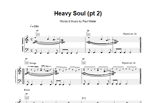 Paul Weller Heavy Soul (Pt 2) sheet music notes printable PDF score