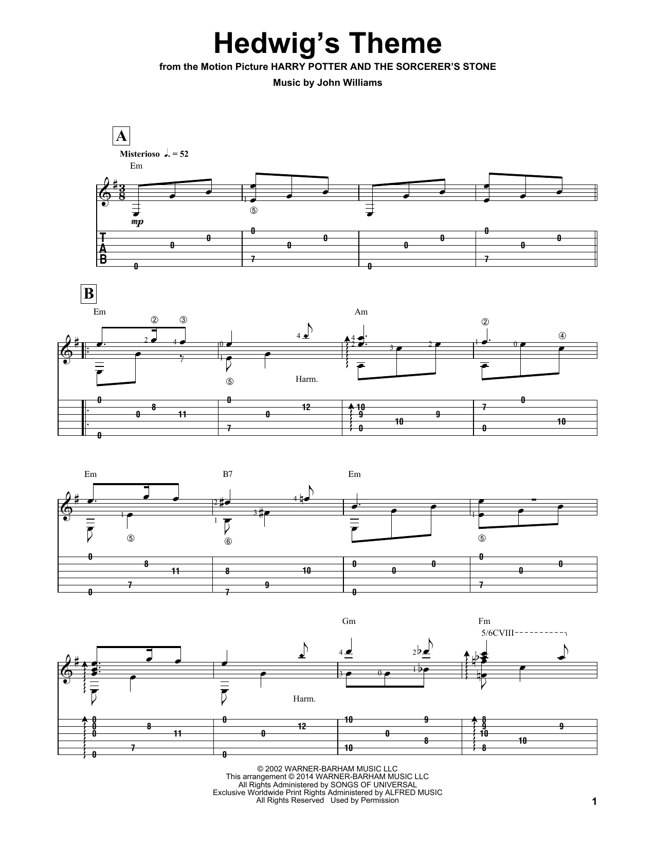 Download John Williams Hedwig's Theme (arr. Ben Woolman) (from Sheet Music