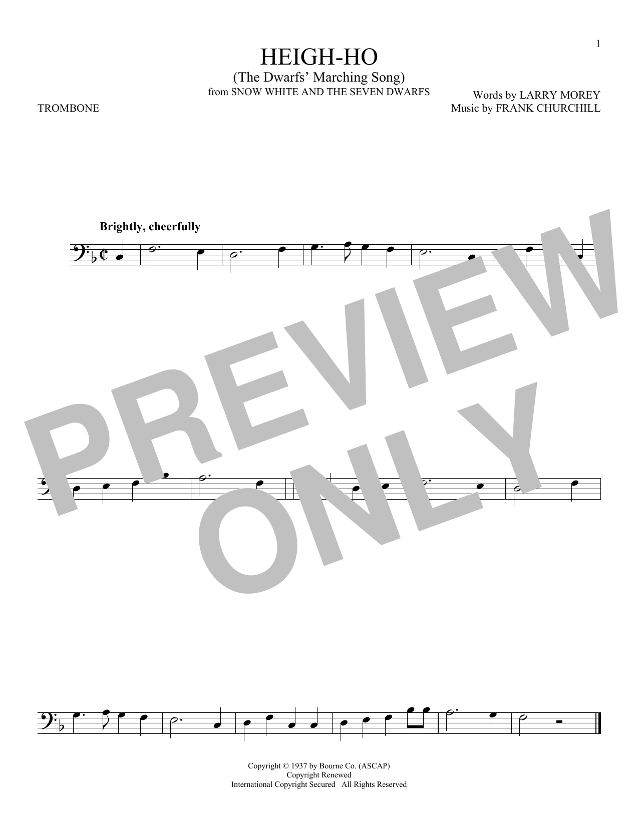 Download Larry Morey Heigh-Ho Sheet Music