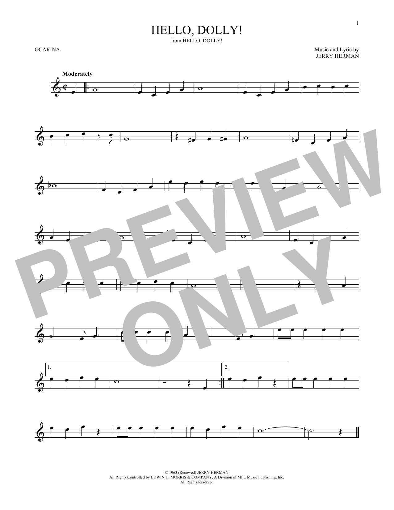 Download Jerry Herman Hello, Dolly! Sheet Music