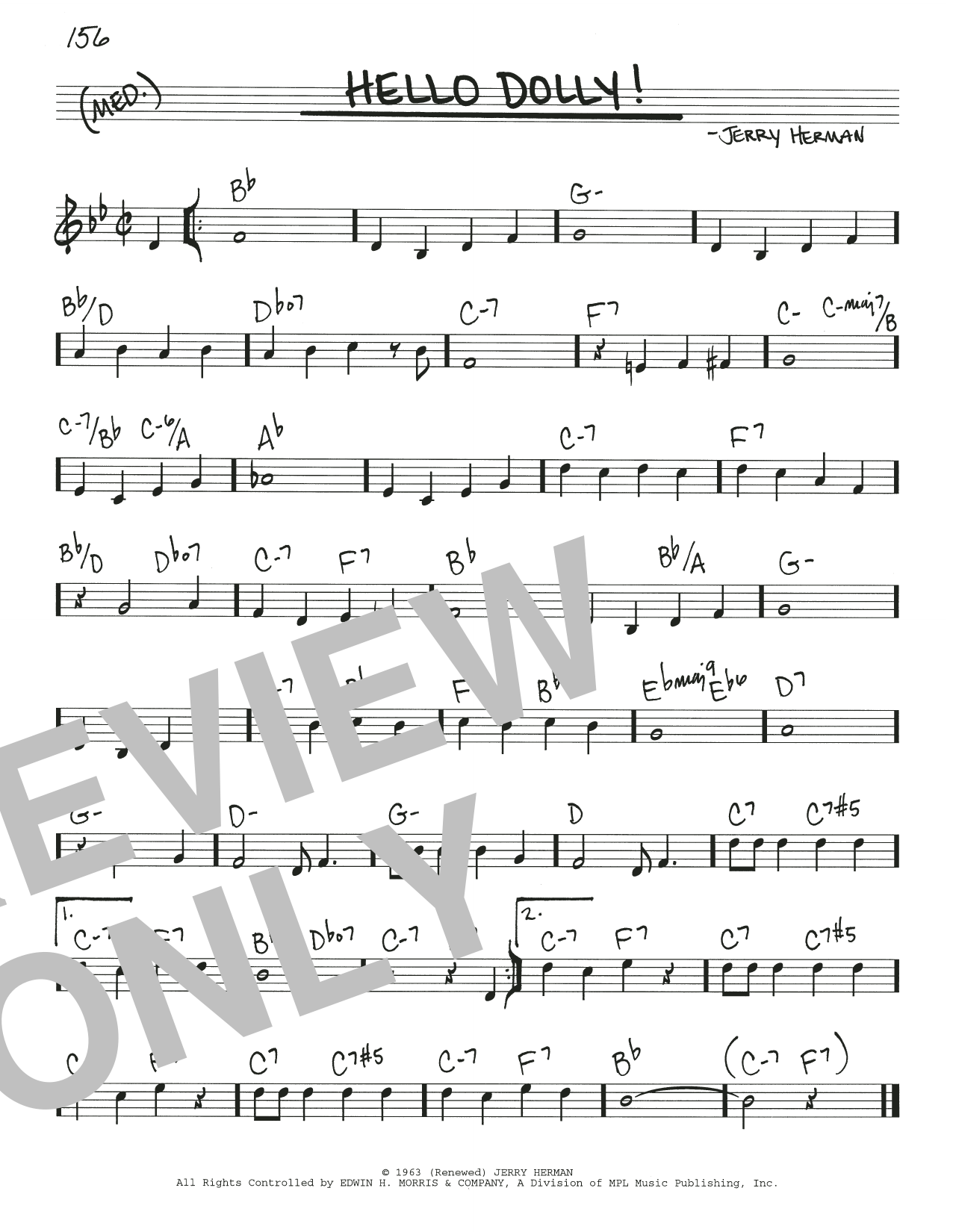 Download Louis Armstrong Hello, Dolly! Sheet Music