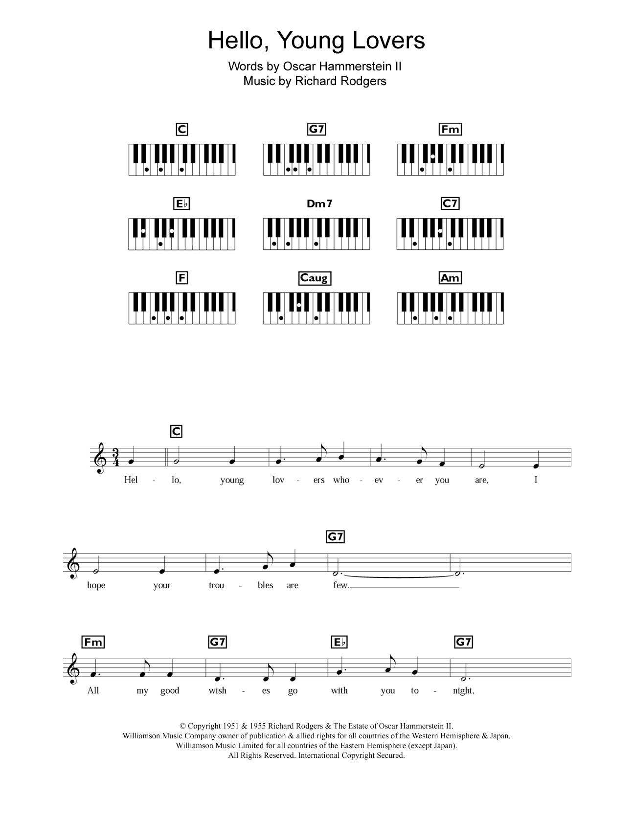 Download Bobby Darin Hello, Young Lovers Sheet Music