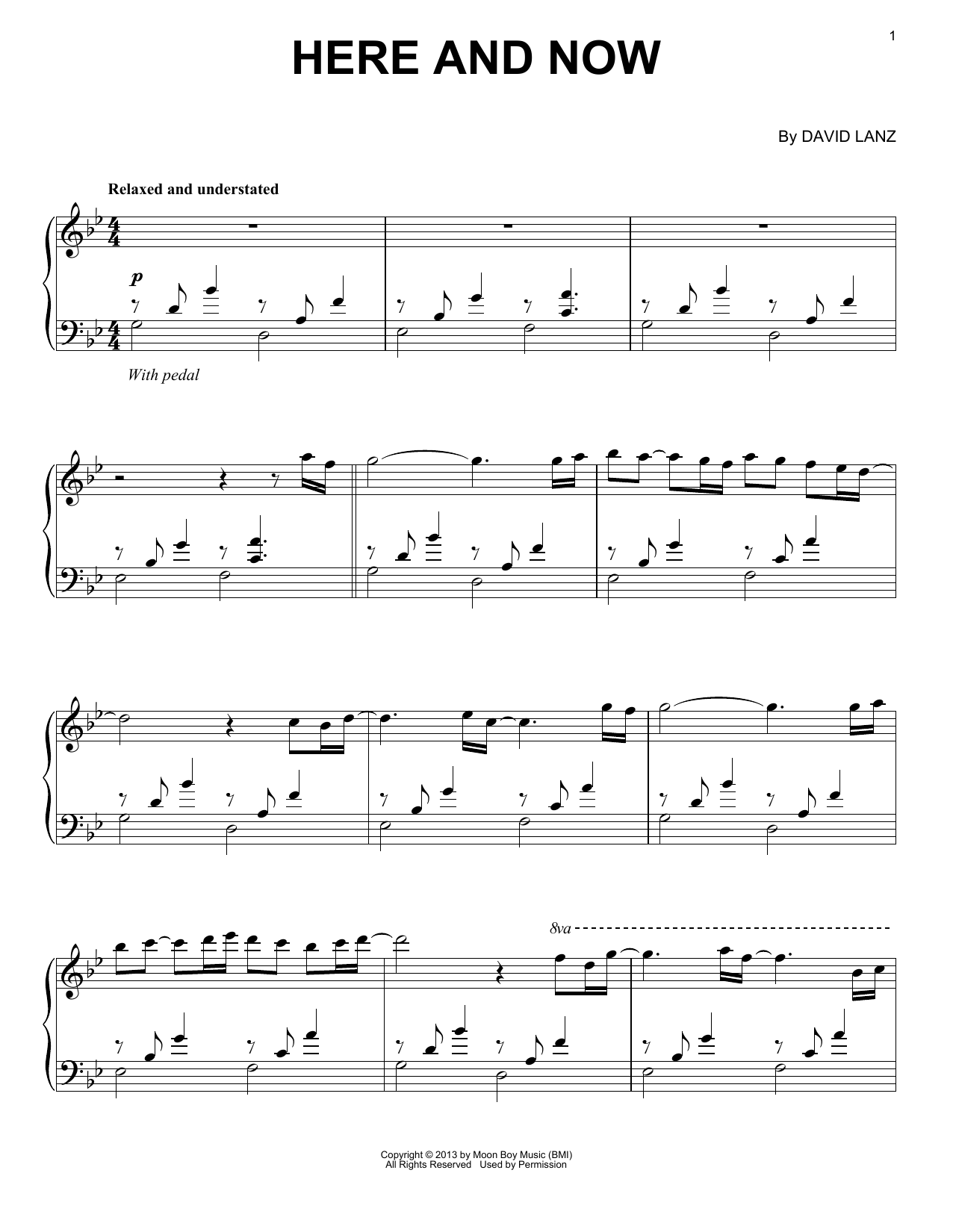 Download David Lanz Here And Now Sheet Music