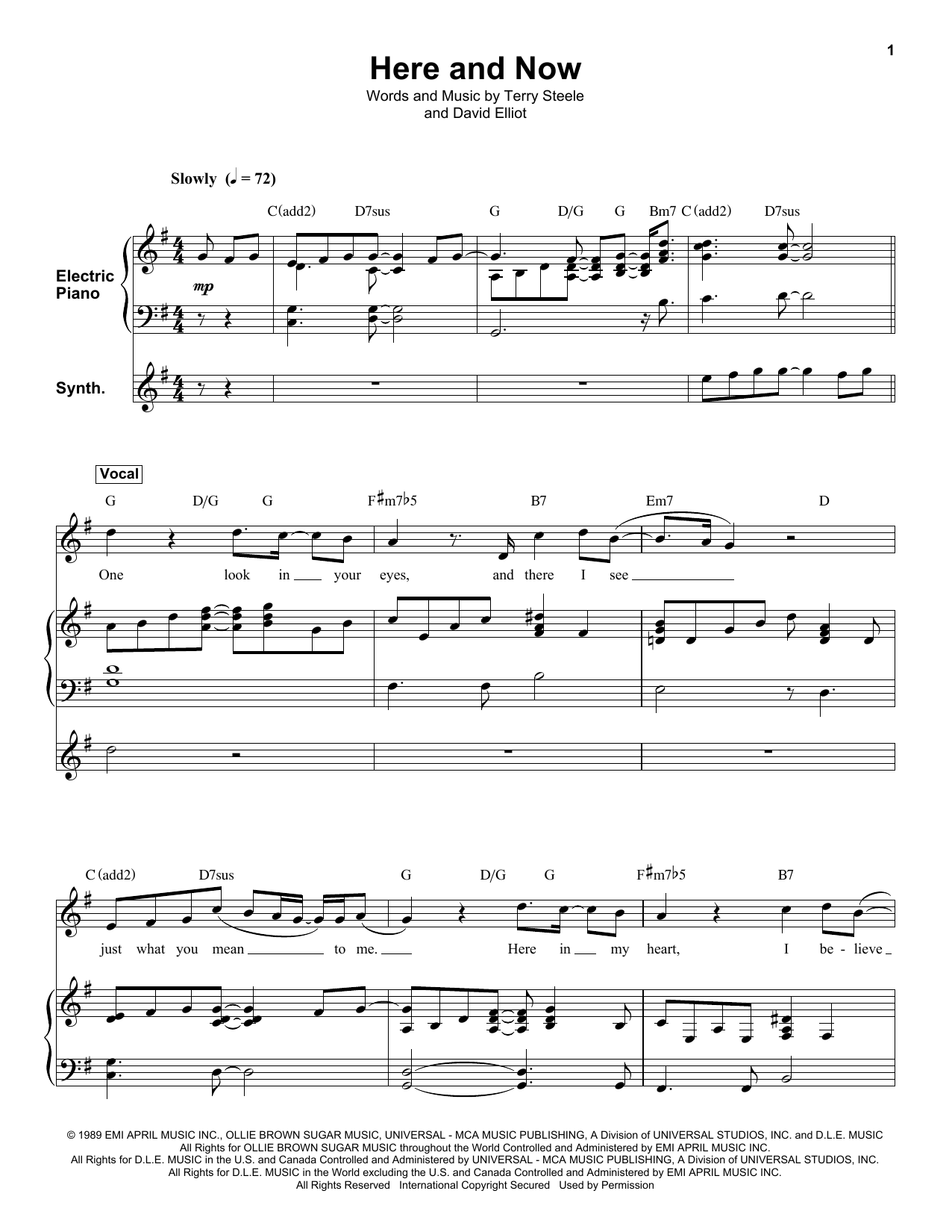 Download Luther Vandross Here And Now Sheet Music