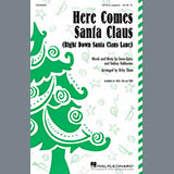 Download or print Here Comes Santa Claus (Right Down Santa Claus Lane) (Arr. Kirby Shaw) Sheet Music Printable PDF 6-page score for Children / arranged TTBB Choir SKU: 403079.