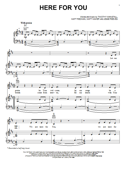 Download Passion Here For You Sheet Music