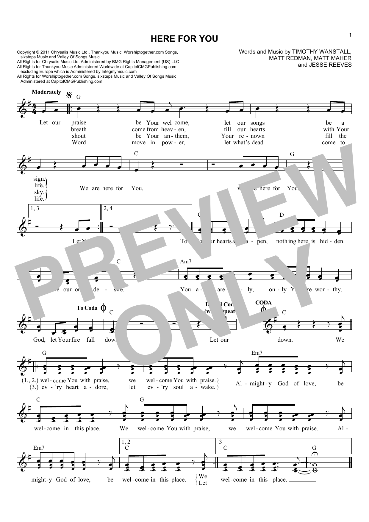 Download Passion Here For You Sheet Music
