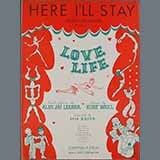 Download or print Here I'll Stay Sheet Music Printable PDF 1-page score for Broadway / arranged Lead Sheet / Fake Book SKU: 186066.