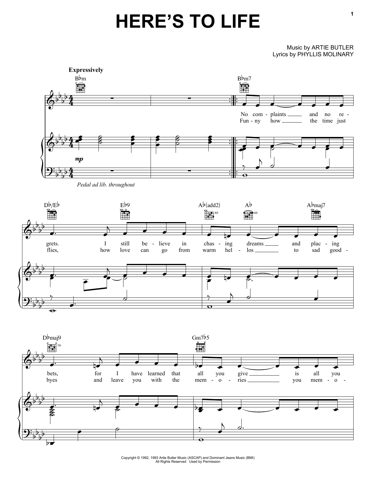 Download Shirley Horn Here's To Life Sheet Music