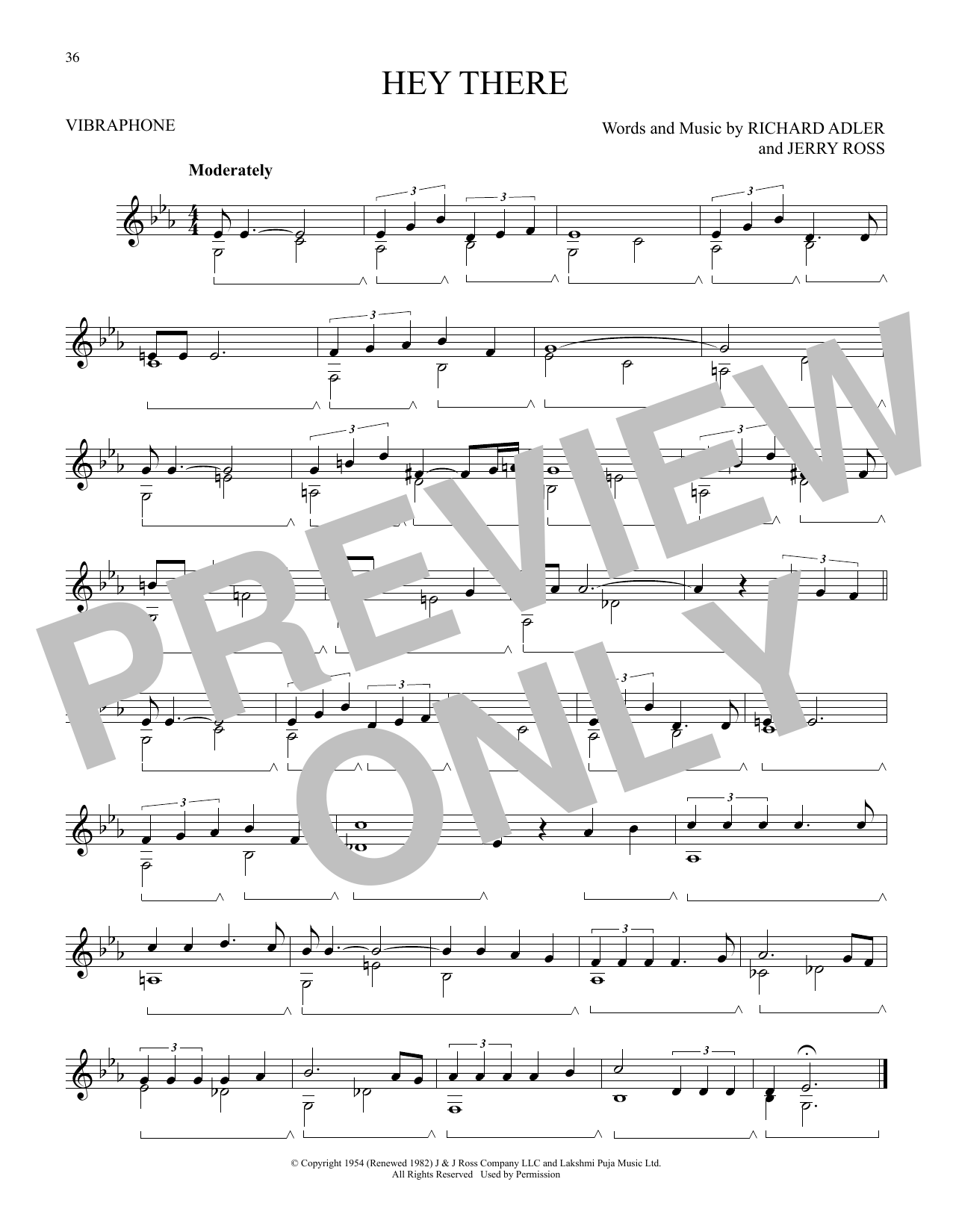 Download Richard Adler Hey There (from The Pajama Game) Sheet Music