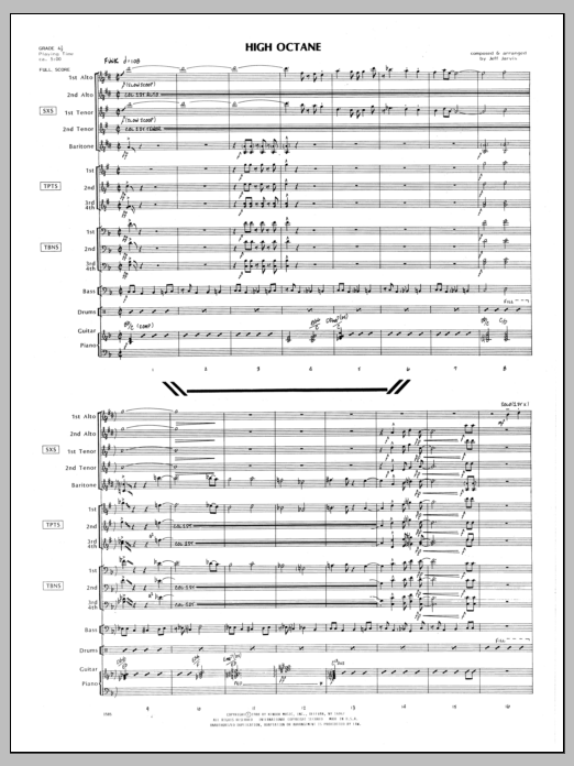 Download Jeff Jarvis High Octane - Full Score Sheet Music