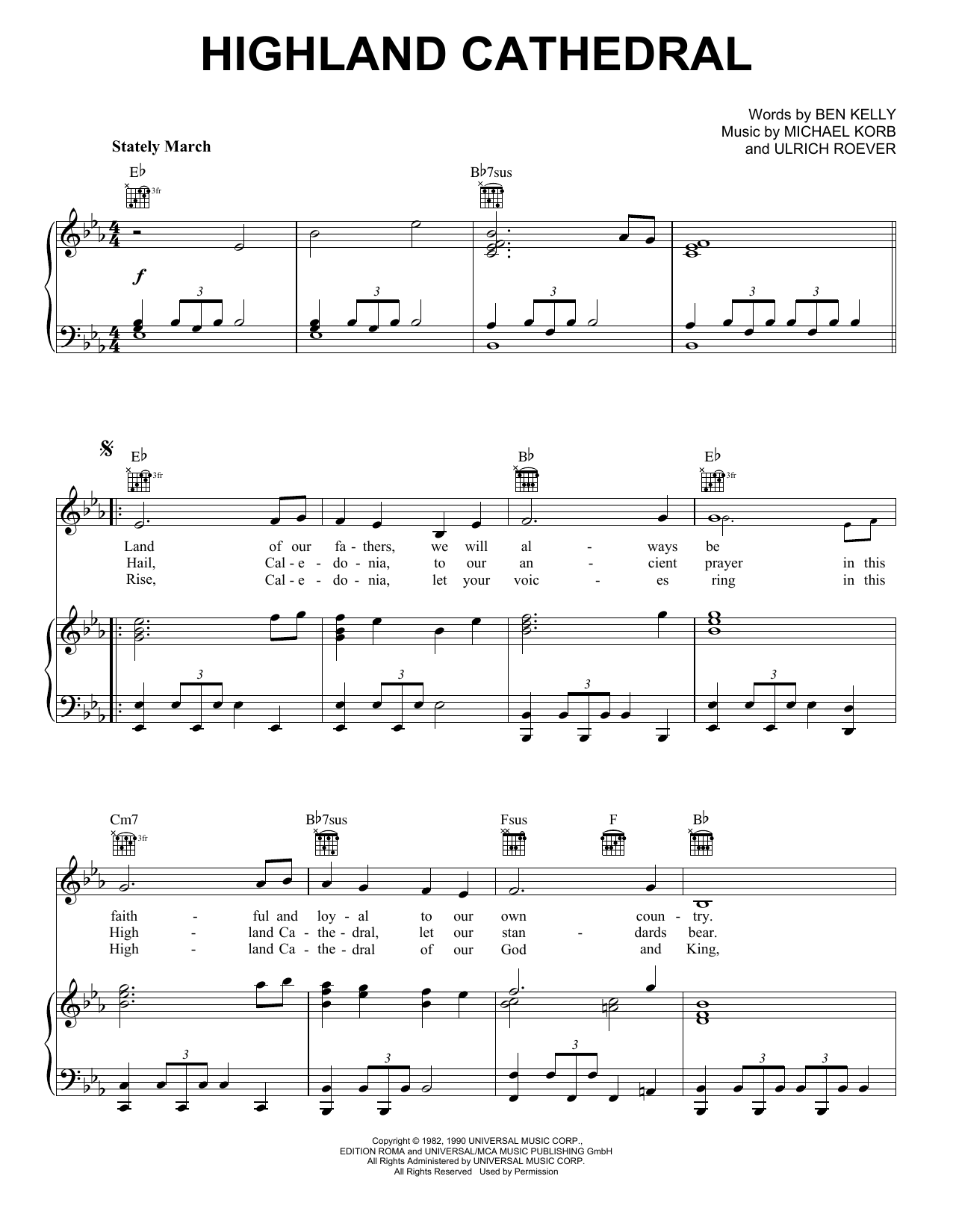 Download Michael Korb Highland Cathedral Sheet Music
