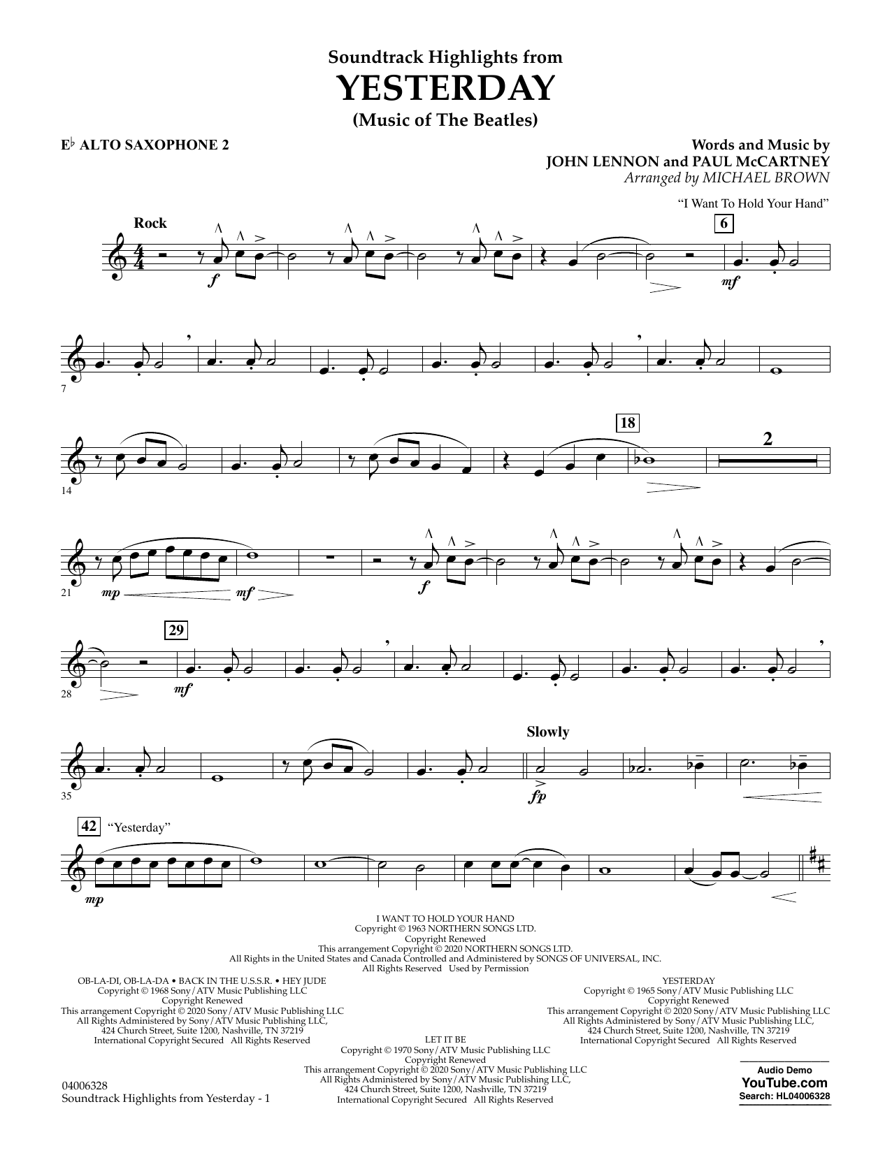 Download The Beatles Highlights from Yesterday (Music Of The Sheet Music