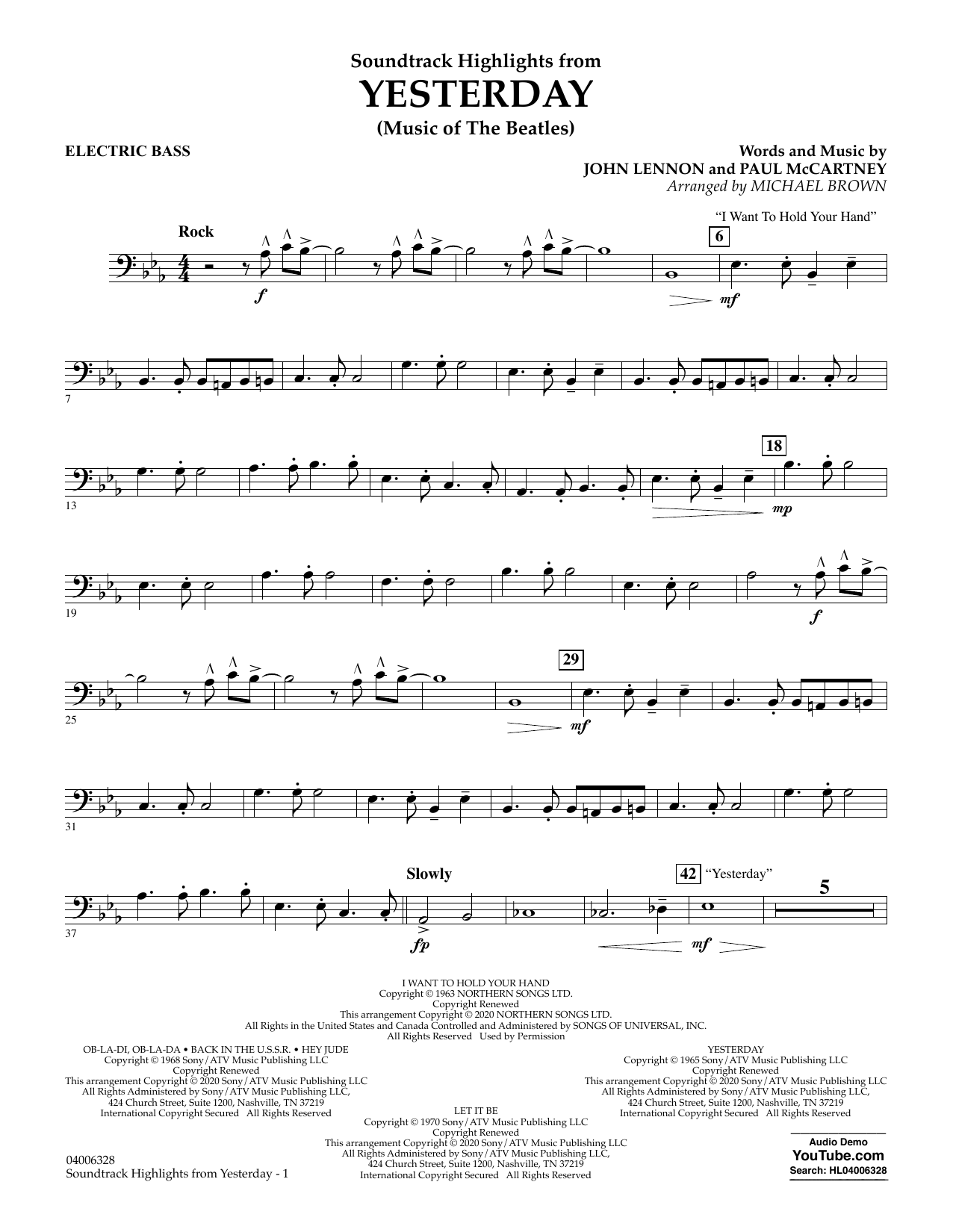 Download The Beatles Highlights from Yesterday (Music Of The Sheet Music