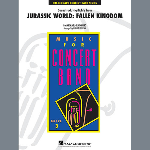 Download Michael Giacchino Highlights from Jurassic World: Fallen Kingdom (arr. Michael Brown) - Baritone B.C. Sheet Music and Printable PDF Score for Concert Band