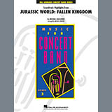 Download Michael Giacchino Highlights from Jurassic World: Fallen Kingdom (arr. Michael Brown) - Bb Clarinet 1 Sheet Music and Printable PDF Score for Concert Band