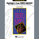 Download John Moss Highlights from Three Amigos! - Eb Alto Saxophone 1 Sheet Music and Printable PDF Score for Concert Band