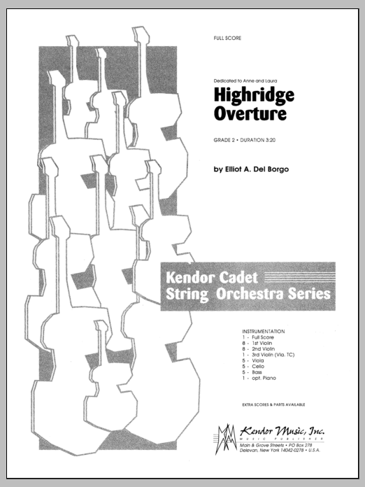Download Del Borgo Highridge Overture - Full Score Sheet Music