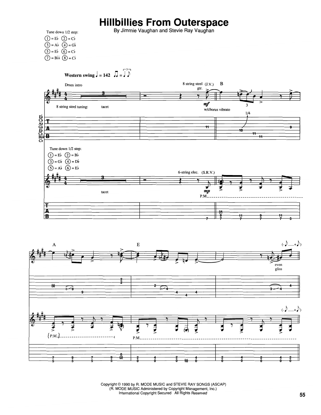 Download The Vaughan Brothers Hillbilly From Outerspace Sheet Music