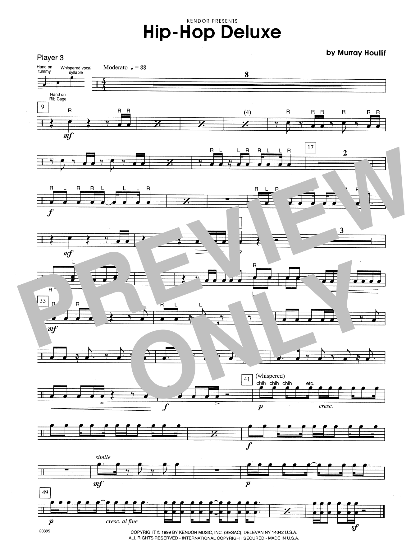 Download Murray Houllif Hip-Hop Deluxe - Percussion 3 Sheet Music