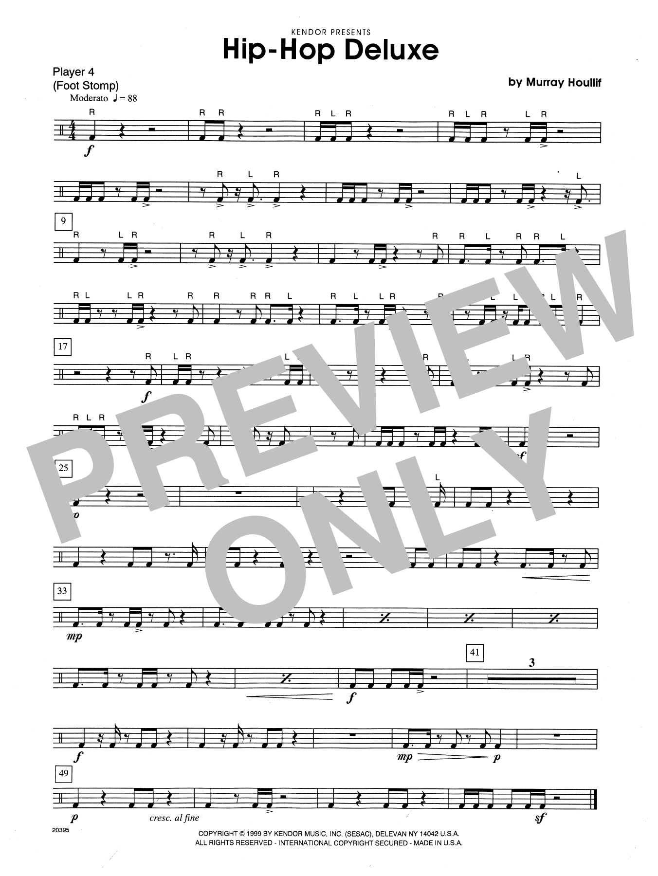 Download Murray Houllif Hip-Hop Deluxe - Percussion 4 Sheet Music
