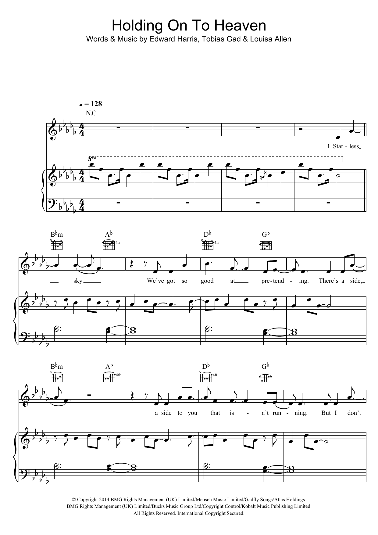 Download Foxes Holding Onto Heaven Sheet Music