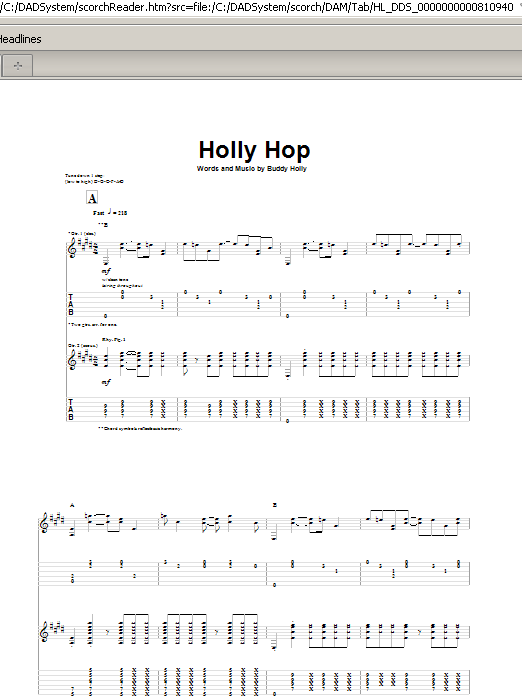 Download Buddy Holly Holly Hop Sheet Music